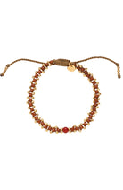 A Beautiful Story Eternal armband carnelian van messing kralen voor dames | Sophie Stone