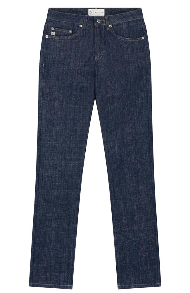 MUD jeans Faye Straight Shiny raw van organic cotton | Sophie Stone