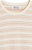 Bask in the Sun Fabian Clay T-Shirt mit Streifen aus Bio-Baumwolle für Herren | Sophie Stone