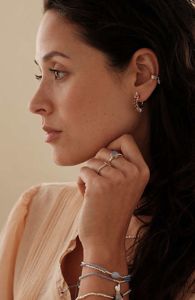 A Beautiful Story Fierce oorbellen zilver messing vrouw | Sophie Stone