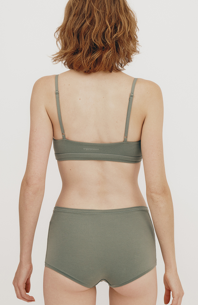 Organic Basics Flex shorty seaweed made from organic cotton for women | Sophie Stone