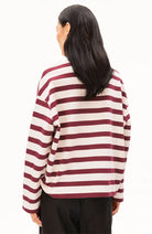 ARMEDANGELS Frankaa bold sweater rood 100% bio katoen vrouw | Sophie Stone
