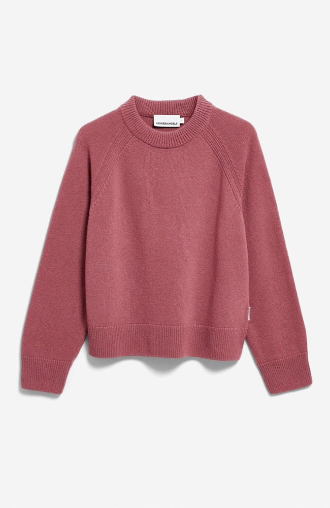 ARMEDANGELS Trui gebreid velvet ember rood voor dames | Sophie Stone