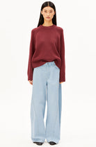 ARMEDANGELS Trui gebreid velvet ember rood vrouw | Sophie Stone