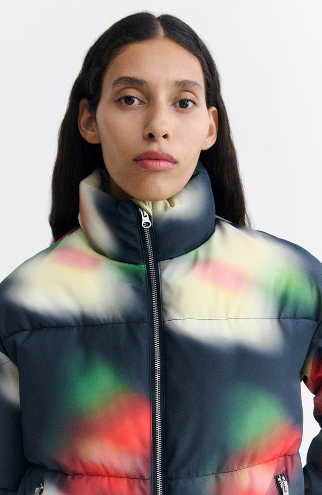 Thinking MU Gemma jacket bloom navy van gerecycled PET (GRS) dames | Sophie Stone