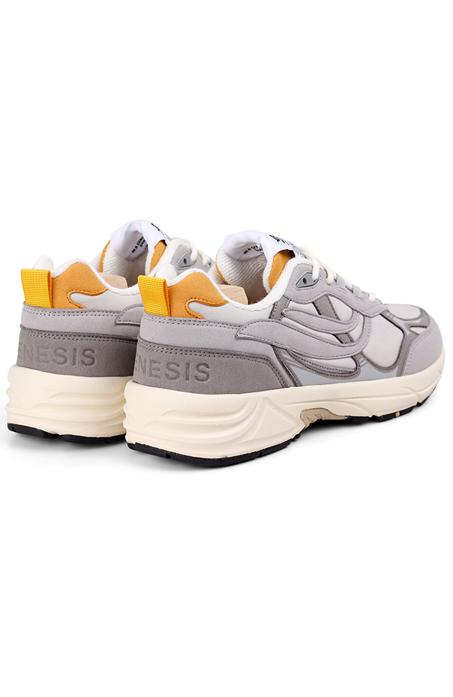 Genesis G-Eco`99 Paddy Mesh sneaker gray mustard vegan women | Sophie Stone