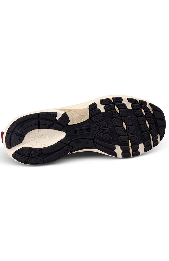 Genesis G-Eco`99 Paddy Mesh sneaker white wine red vegan women's | Sophie Stone