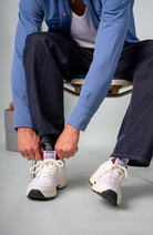 Genesis G-Eco`99 Paddy Mesh sneaker white wine red vegan leather women | Sophie Stone