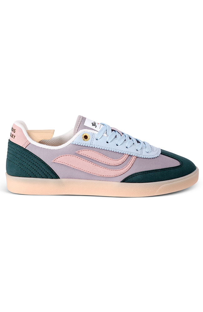 Genesis G-Volley mesh sneaker teal sky old rose vegan women's | Sophie Stone