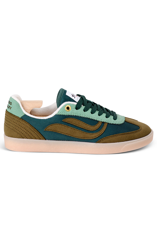 Genesis G-Volley mesh sneaker amber green petrol vegan women's | Sophie Stone
