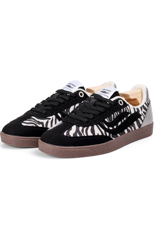 G-volley animal sneaker Black Zebra Silver vegan vrouw | Sophie Stone