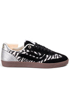 G-volley animal sneaker Black Zebra Silver vegan dames | Sophie Stone