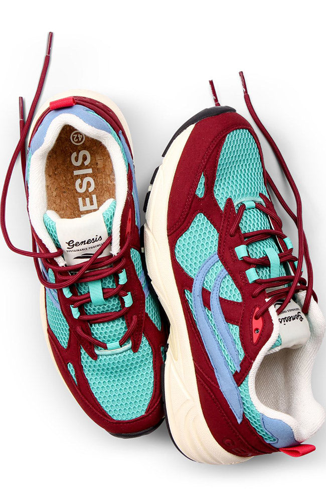 Genesis G-Eco`99 Multi Sneaker, blau-weinrot, veganes Leder, Damen | Sophie Stone