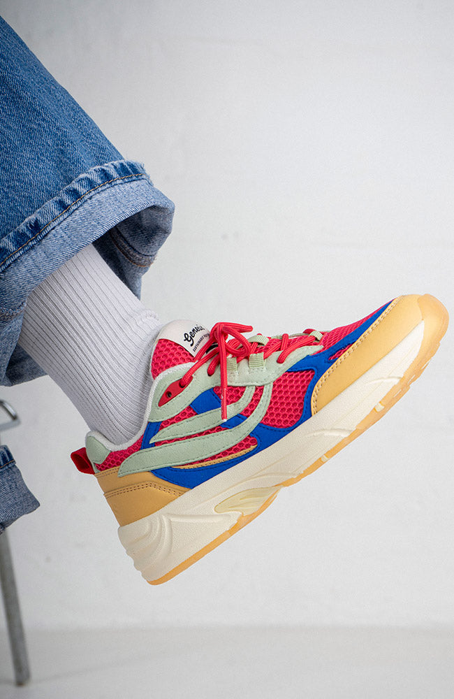 Genesis G-Eco`99 Multi-Sneaker in Rosa, Blau und Mint aus veganem Leder für Damen | Sophie Stone