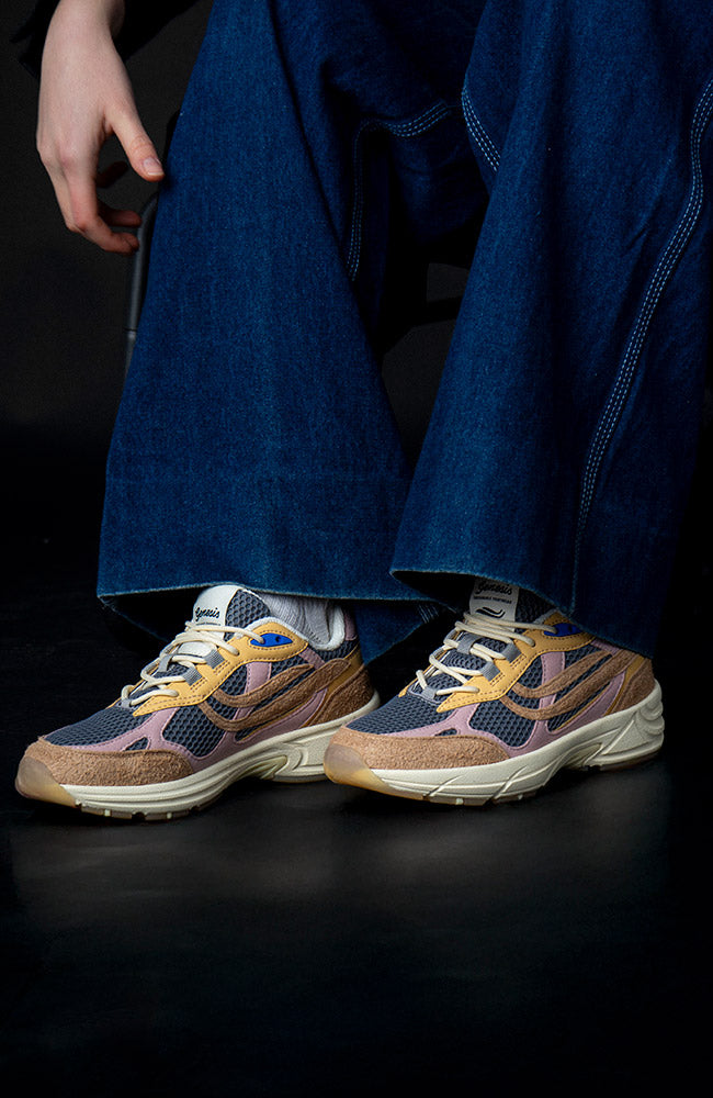 Genesis G-Eco`99 Multi sneaker roze grijs beige van vegan leer dames | Sophie Stone