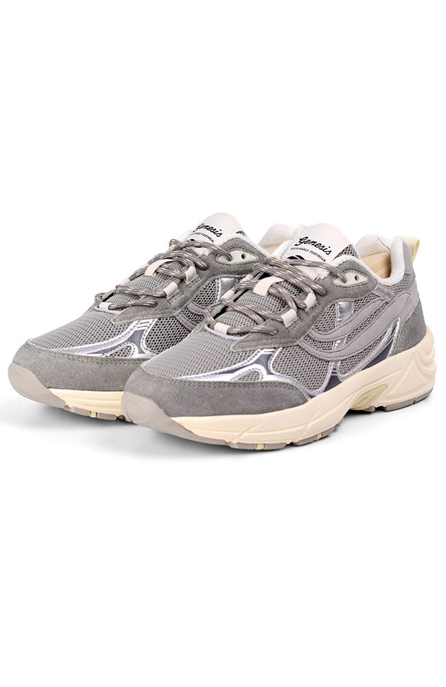 G-Eco`99 grey bottom sneaker Grey Silver vegan leer vrouw | Sophie Stone