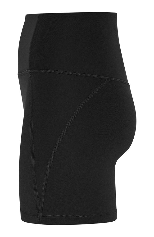 Girlfriend Collective Compressive High-Rise Running Shorts, Black, Recycled, Women's | Sophie Stone