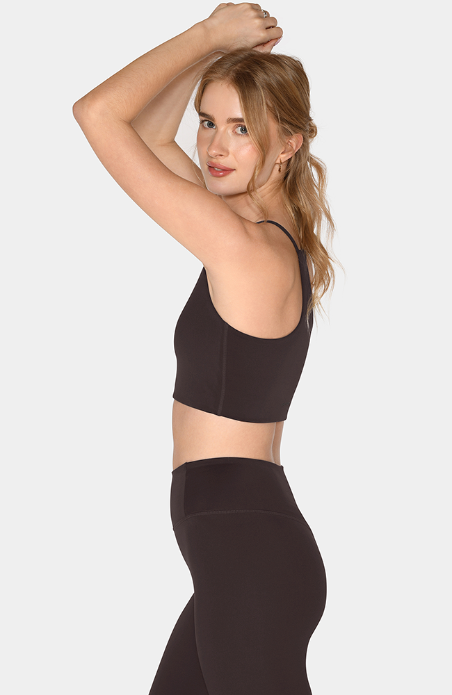 Girlfriend Collective Float cleo sport BH driftwood rRPET dames | Sophie Stone