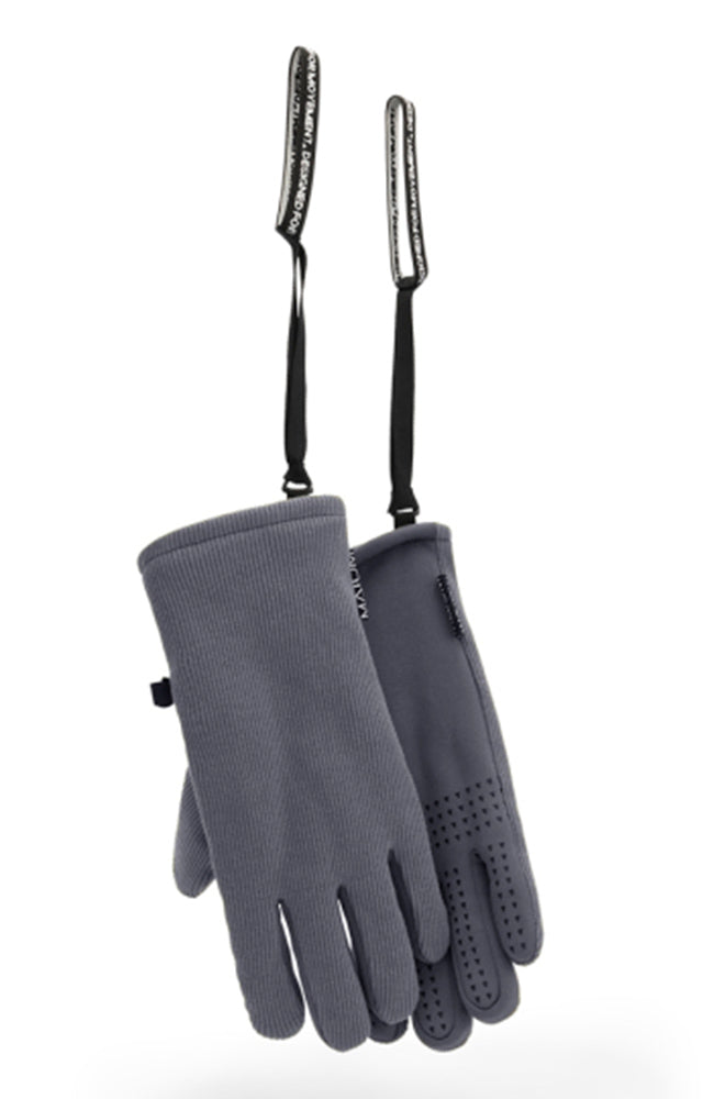 MAIUM Gloves rock gray from recycled polyester unisex | Sophie Stone 