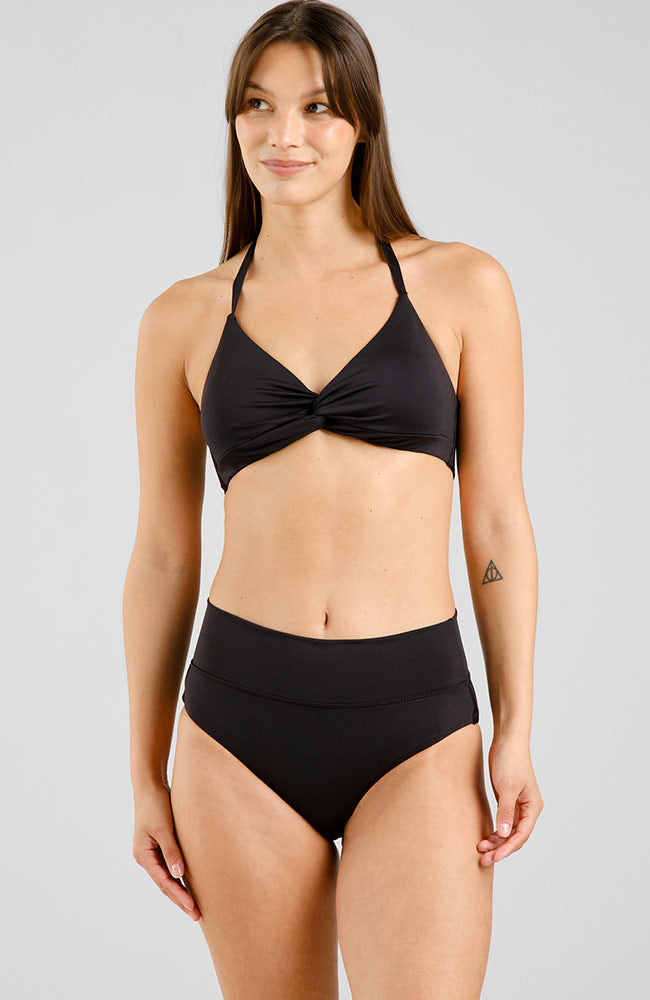 Dedicated Bikini Top Gullholma black bikini top made of recycled polyester women | Sophie Stone 