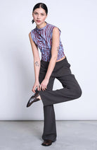 JAN N JUNE Hava crinkle broek grijs Lyocell (TENCEL™) vrouwen | Sophie Stone 