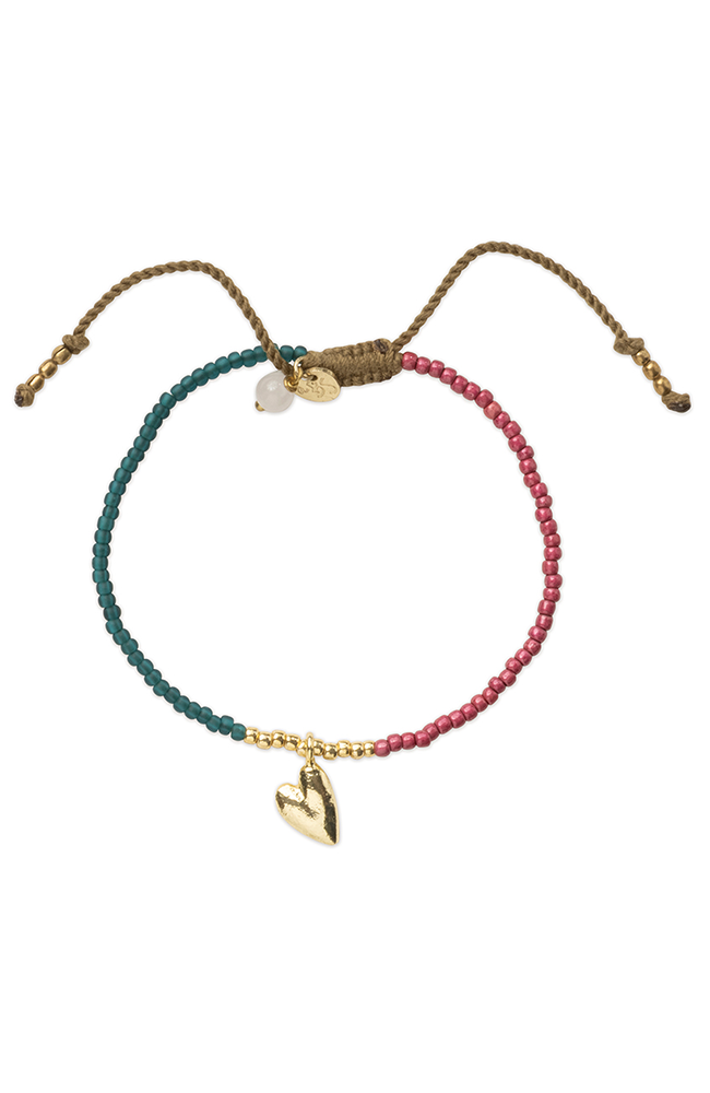 A Beautiful Story Hoping armband Rose Quartz Gold messing dames | Sophie Stone