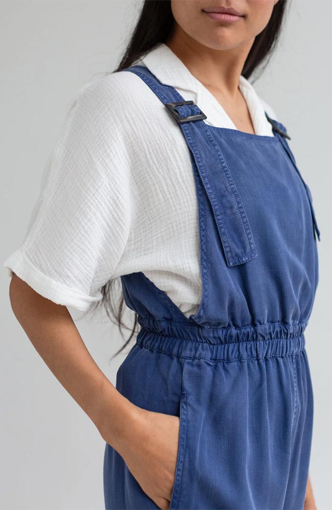 TWOTHIRDS Hornos dungarees blue TENCEL Lyocell for women | Sophie Stone