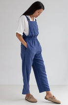 TWOTHIRDS Hornos blue TENCEL dungarees for women | Sophie Stone