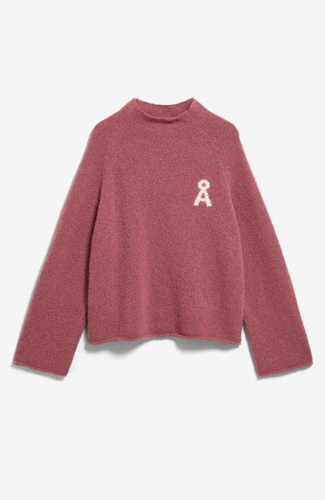 ARMEDANGELS Iconic boucle trui velvet ember voor dames | Sophie Stone