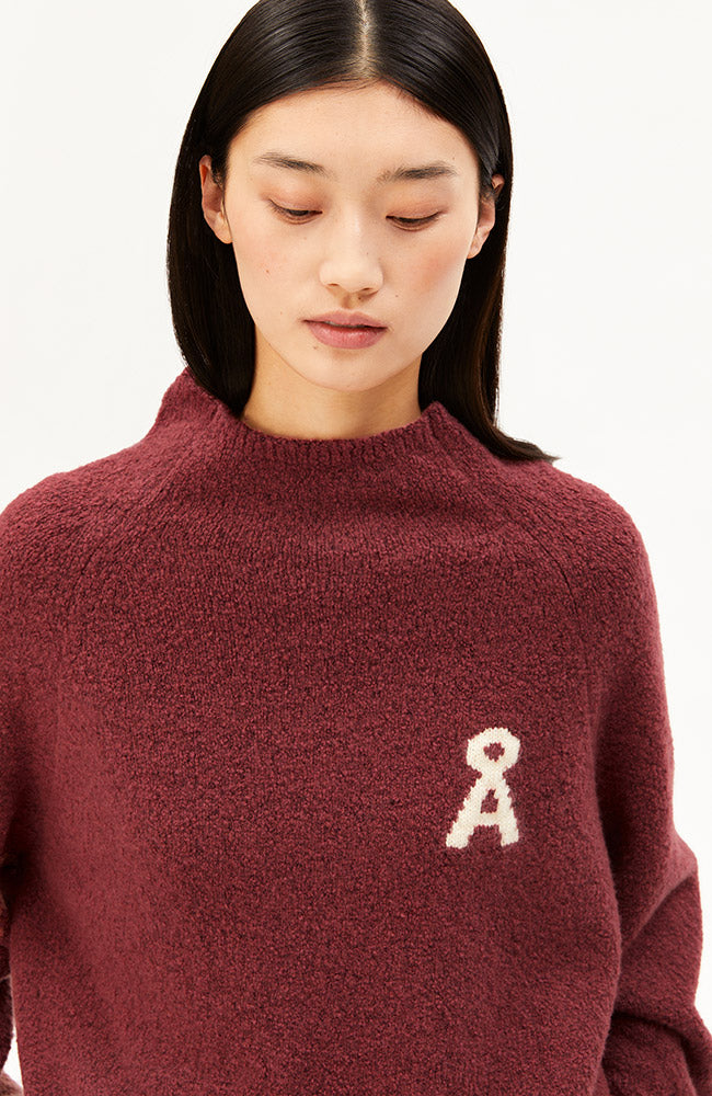 ARMEDANGELS Iconic boucle trui velvet ember van wol vrouw | Sophie Stone