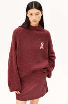 ARMEDANGELS Iconic boucle trui velvet ember van wol voor dames | Sophie Stone