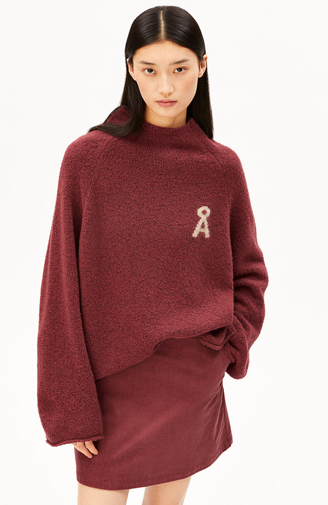 ARMEDANGELS Iconic boucle trui velvet ember van wol voor dames | Sophie Stone