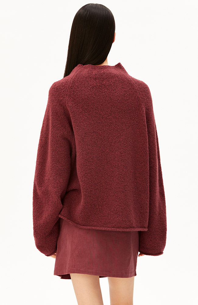 ARMEDANGELS Iconic boucle trui velvet ember van wol ladies | Sophie Stone