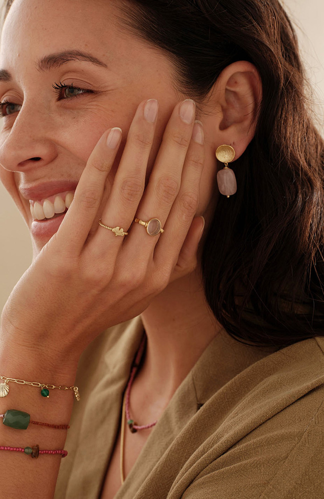 A Beautiful Story Imaginary armband aventurijn edelsteen messing dames | Sophie Stone