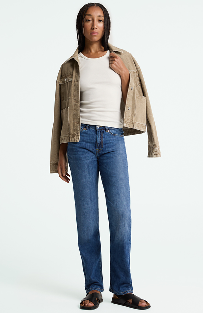 Kings of Indigo Inoe Jeans Cotton Flex Mid Worn Bio-Baumwolle Damen | Sophie Stone