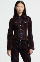 Kings of Indigo Iwashiro jasje fudge flock 100% bio katoen voor dames | Sophie Stone