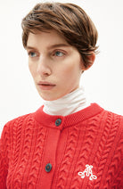 ARMEDANGELS Juliaanas cardigan red organic cotton woman | Sophie Stone