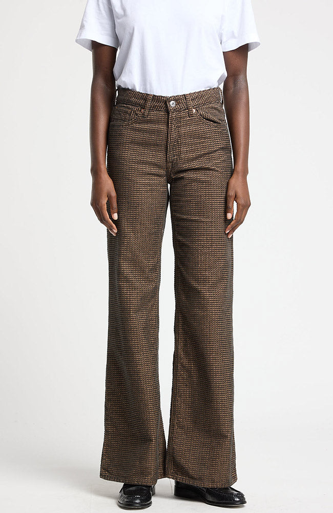Kings of Indigo Jane corduroy broek bruin van bio katoen dames | Sophie Stone