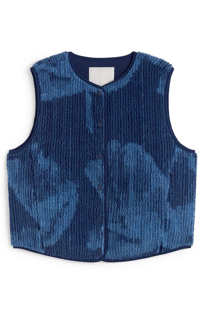 Thinking MU Jay bodywarmer blauw 100% gerecycled polyester (GRS) dames | Sophie Stone