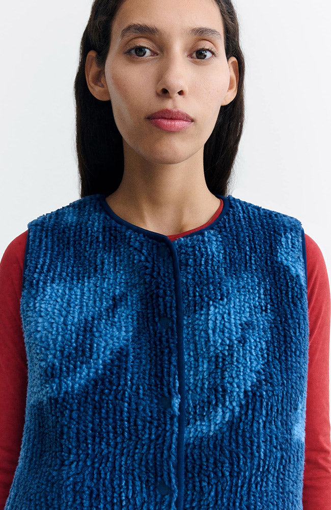 Thinking MU Jay jacquard bodywarmer 100% gerecycled polyester (GRS) vrouwen | Sophie Stone