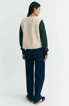 Thinking MU Ivory jay bodywarmer beige gerecycled polyester dames | Sophie Stone