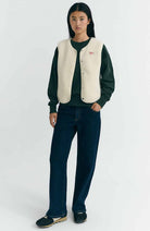 Thinking MU Ivory jay bodywarmer gerecycled polyester vrouw | Sophie Stone
