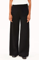 ARMEDANGELS Jersey wide leg broek zwart ECOVERO voor dames | Sophie Stone