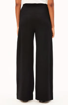 ARMEDANGELS Jersey wide leg broek zwart ECOVERO voor dames | Sophie Stone