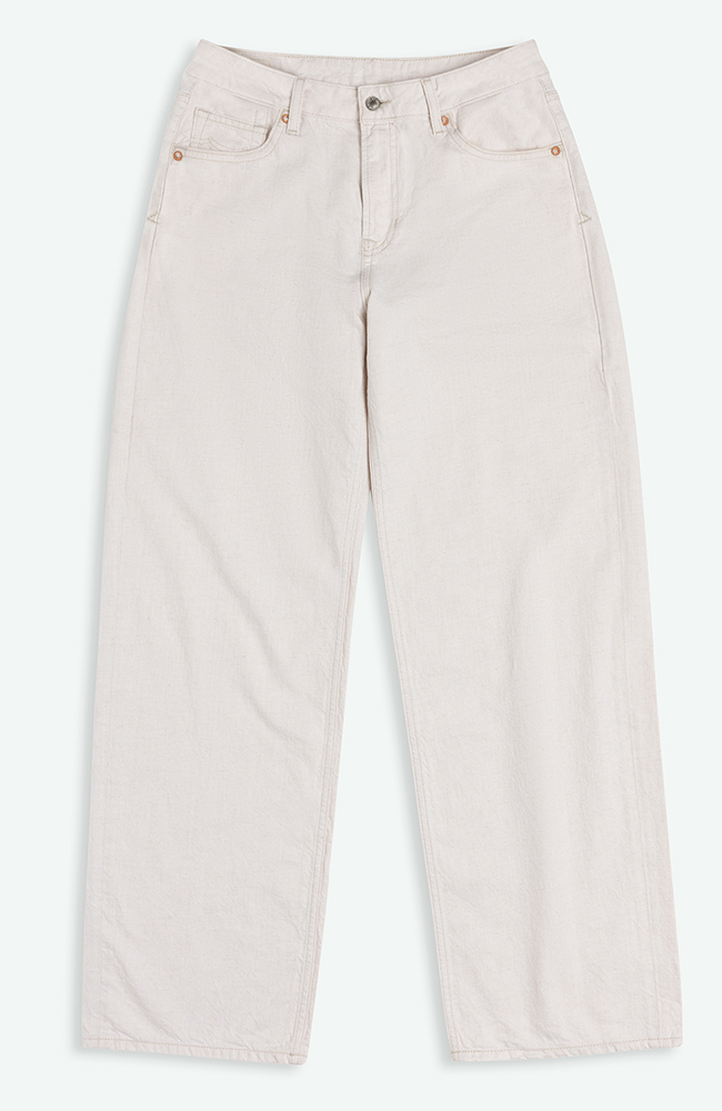 Kings of Indigo Joan jeans Amsterdam undyed beige o.a. bio katoen dames | Sophie Stone