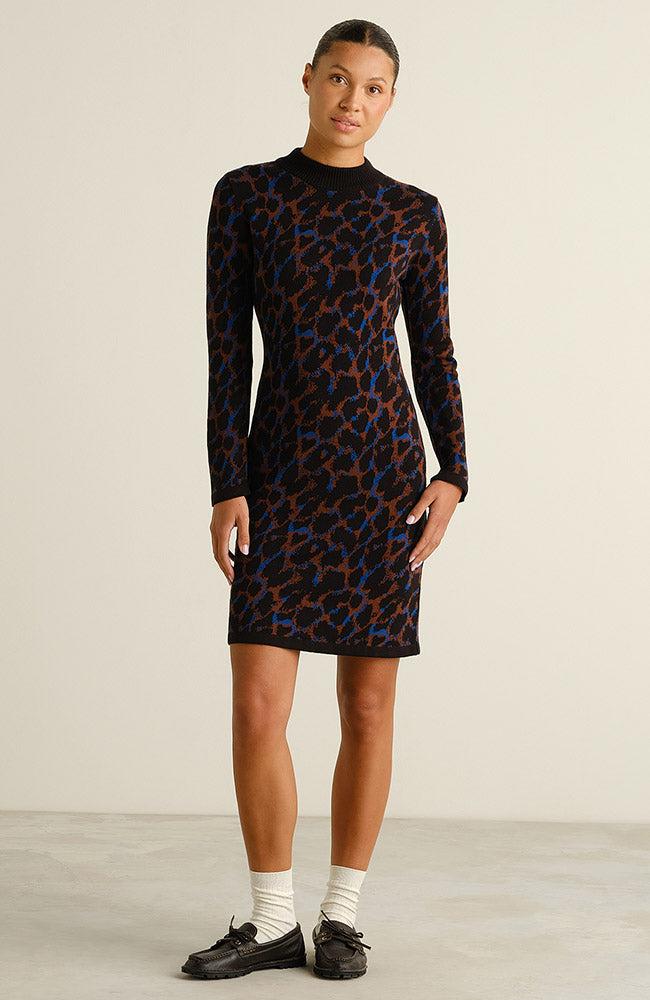 Dedicated Lo jurk leopard van bio katoen dames | Sophie Stone 