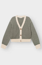 Dedicated Kanan vest beige groen GOTS 100% bio katoen dames | Sophie Stone 