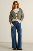 Dedicated Kanan vest bubble knit groen GOTS 100% bio katoen vrouw | Sophie Stone 