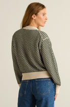 Dedicated Kanan vest bubble knit groen GOTS 100% bio katoen vrouwen | Sophie Stone 