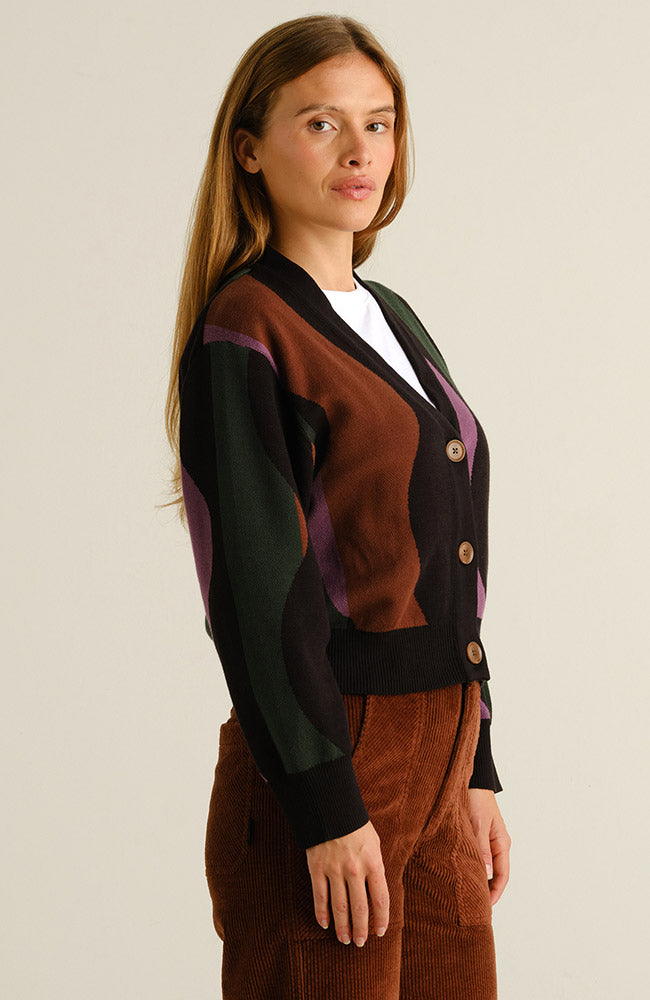 Dedicated Kanan vest wavy van bio katoen voor vrouwen | Sophie Stone